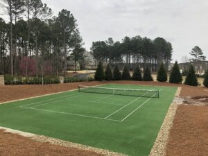 artificial grass tennis court sports fields installation